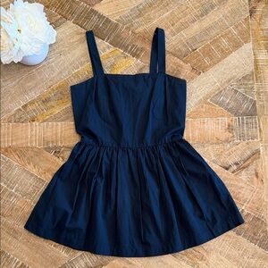 ANN MASHBURN Navy Square-Neck Mini Dress Fit & Flare 🔥